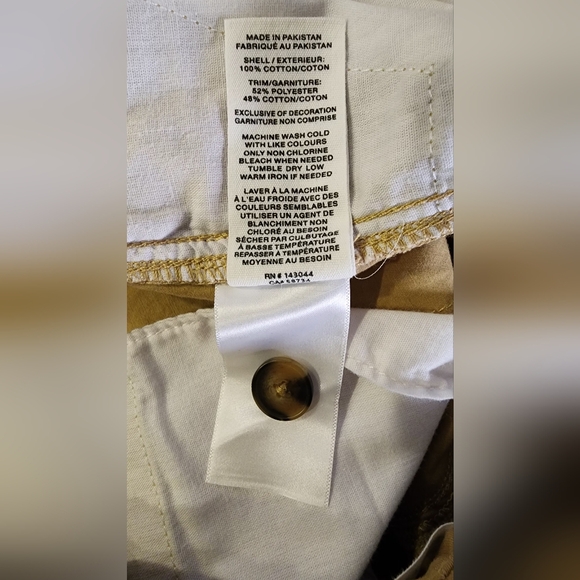 Avec Les Filles Anthropologie relaxed baggy cotton cargo pants, Size M - Picture 7 of 7